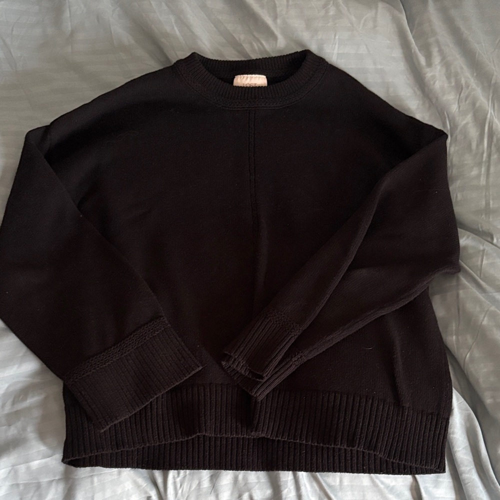 LOFT Women’s Black Crewneck Sweater